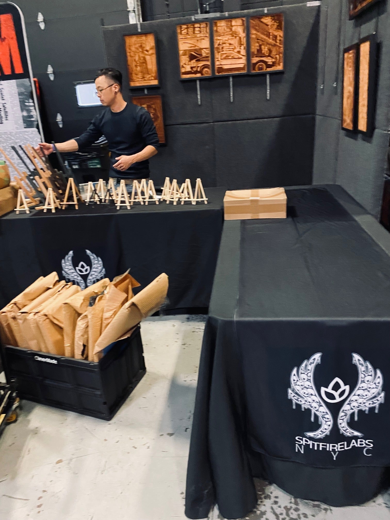 the art of the hustle, laser engraved art