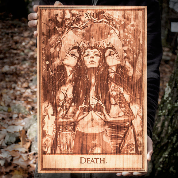 death tarot,, hecate, goddess hecate, hecate art, hekate, triple face goddess, goddess of death