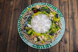 spellweaver, lotus flower, crystal grid, charging plate, lotus mandala, selenite plate