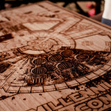 Star Wars Millennium Falcon laser engraved wood plaque