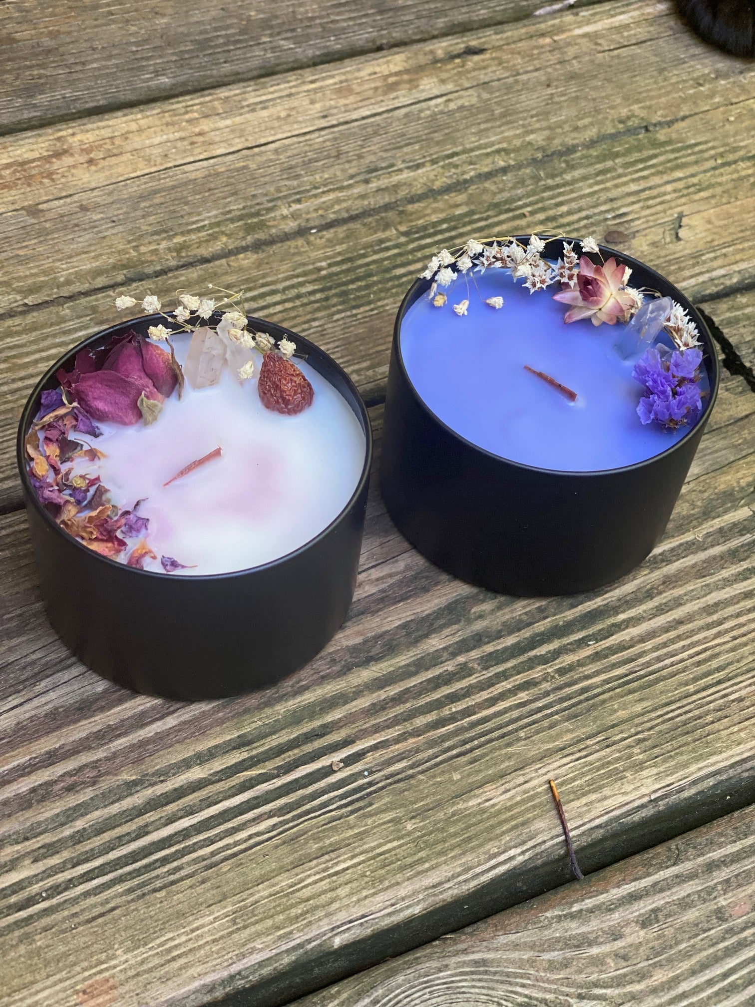 intention candles, made with magic