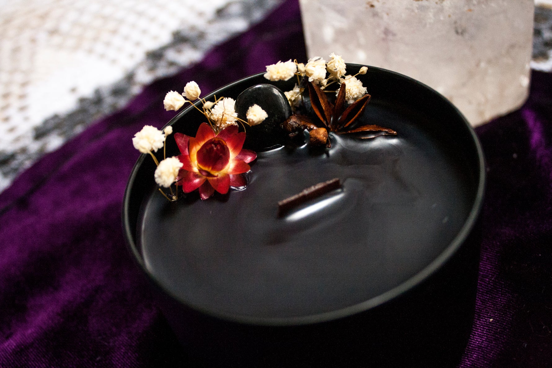 Dark Goddess ritual candle