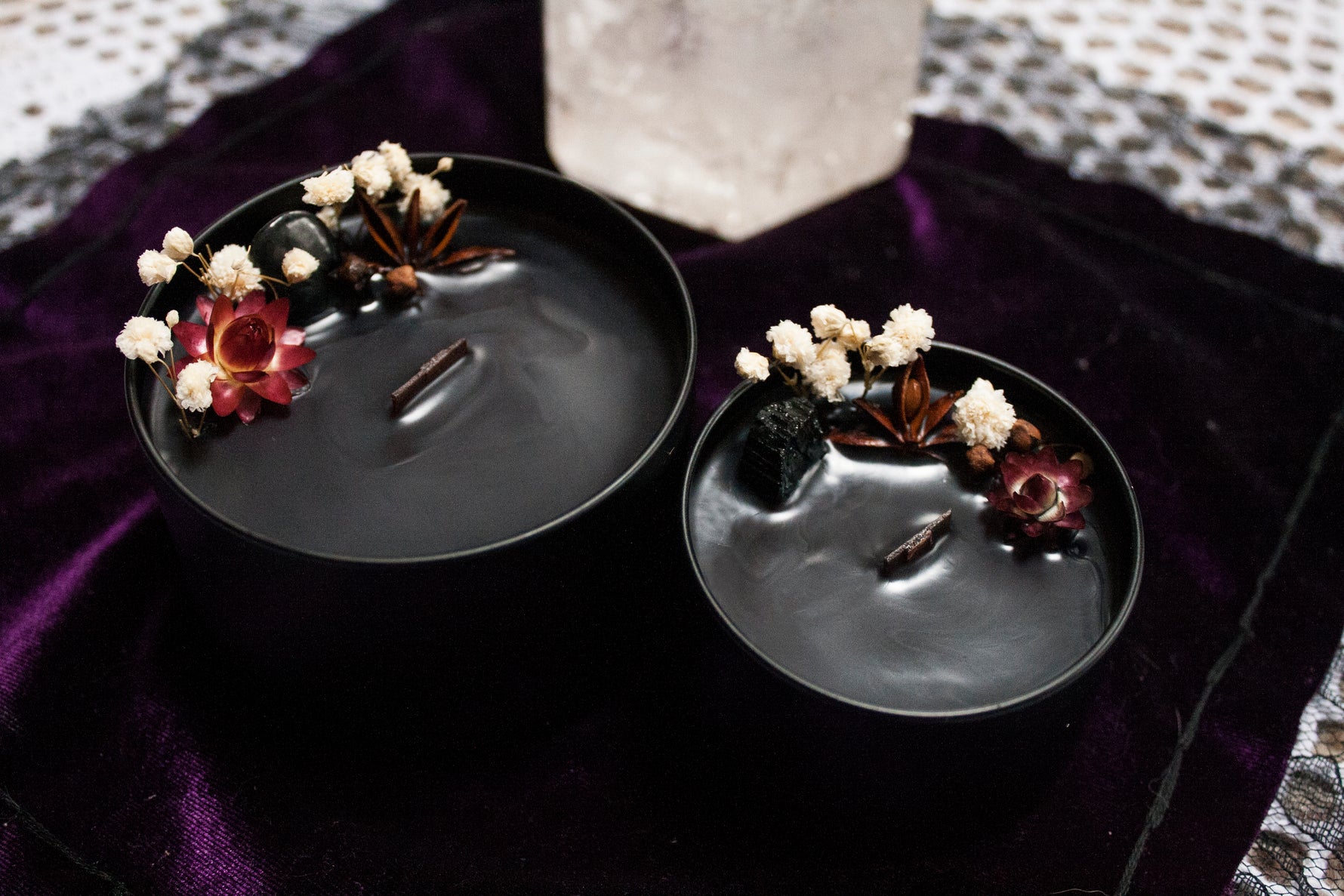 Dark Goddess ritual candle