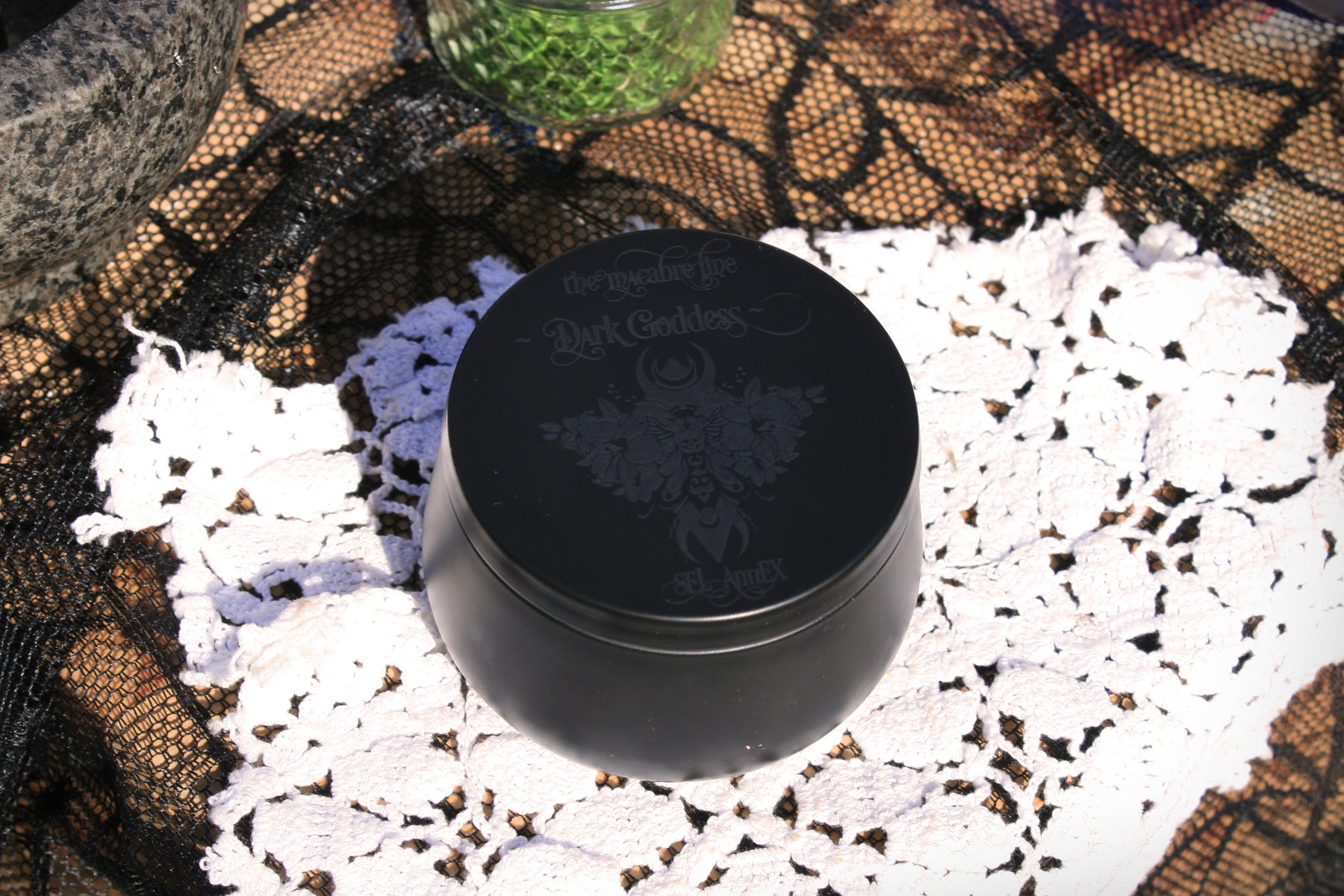 Dark Goddess ritual candle