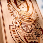 Bobs Burger's, Tina Belcher laser wood engraved art on wood