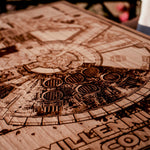 Star Wars Millennium Falcon laser engraved wood plaque