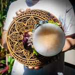 charging Plate, Selenite Bowl, lotus flower, crystal grid, pendulum board , metaphysical 