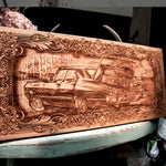 Supernatural Impala, spn, spnfamily,  dean supernatural, laser wood art, resin and wood, 