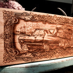 Supernatural Impala, spn, spnfamily, sam supernatural, laserengraved, resin and wood, 