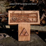 laser engraved, laser etched The Legend of Zelda NES wood controllers, done by spitfirelabs nyc  