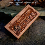 laser engraved, laser etched The Legend of Zelda NES wood controllers, done by spitfirelabs nyc  