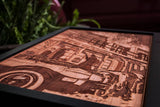 Back to the Future wood laser engraved plaque set
