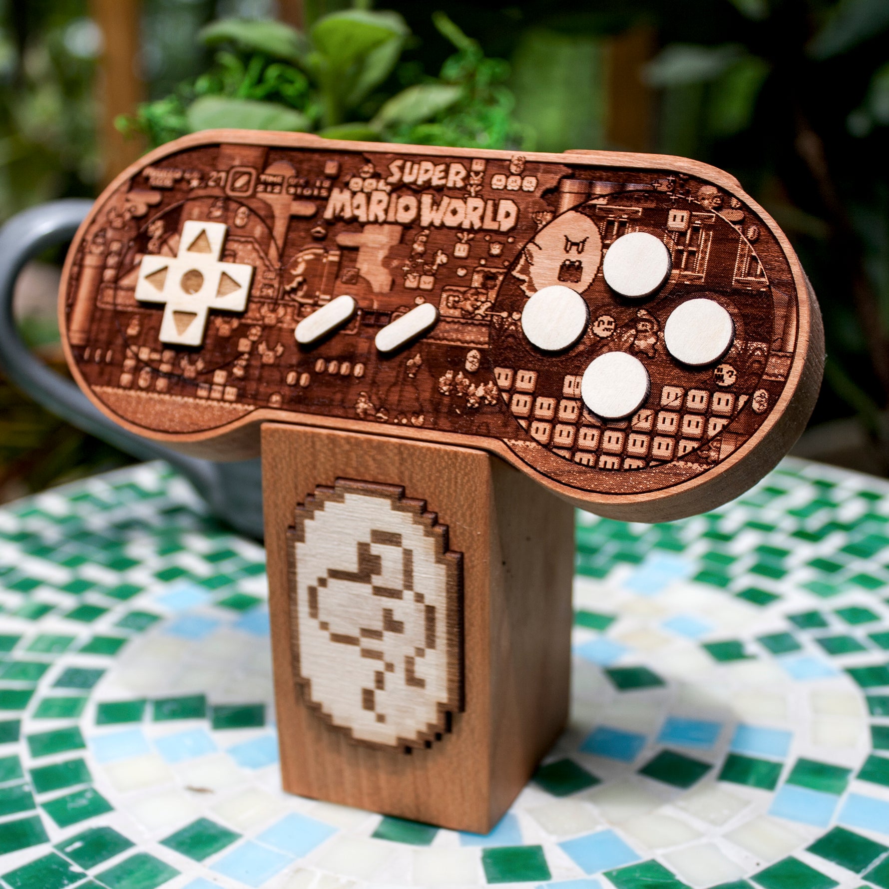 snes, supernes, super nintendo controller, wood controller, snes controller, custom controller, retro gaming, spitfirelabs, spitfirelabs nyc, super mario world, super mario world controller