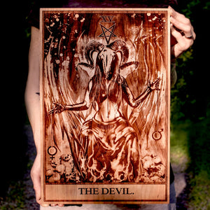 major arcana, the devil tarot card, bruha , witch, horned god, the horned one, behemoth, lucifer