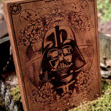Star Wars, Darth Vader, laser wood art, dark side of the force, death star, engraved, vader